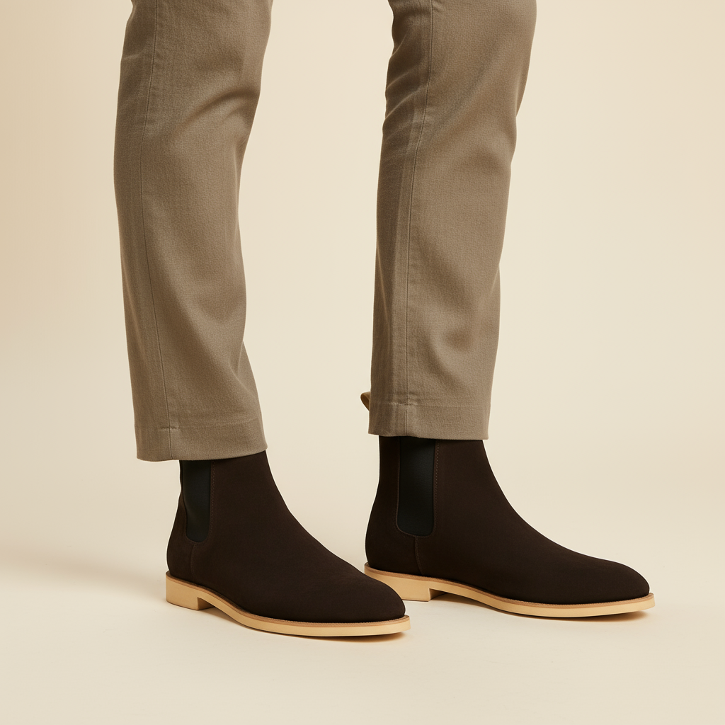 ALBA - Botas de hombre | Gamuza, diseño Chelsea elegante 5