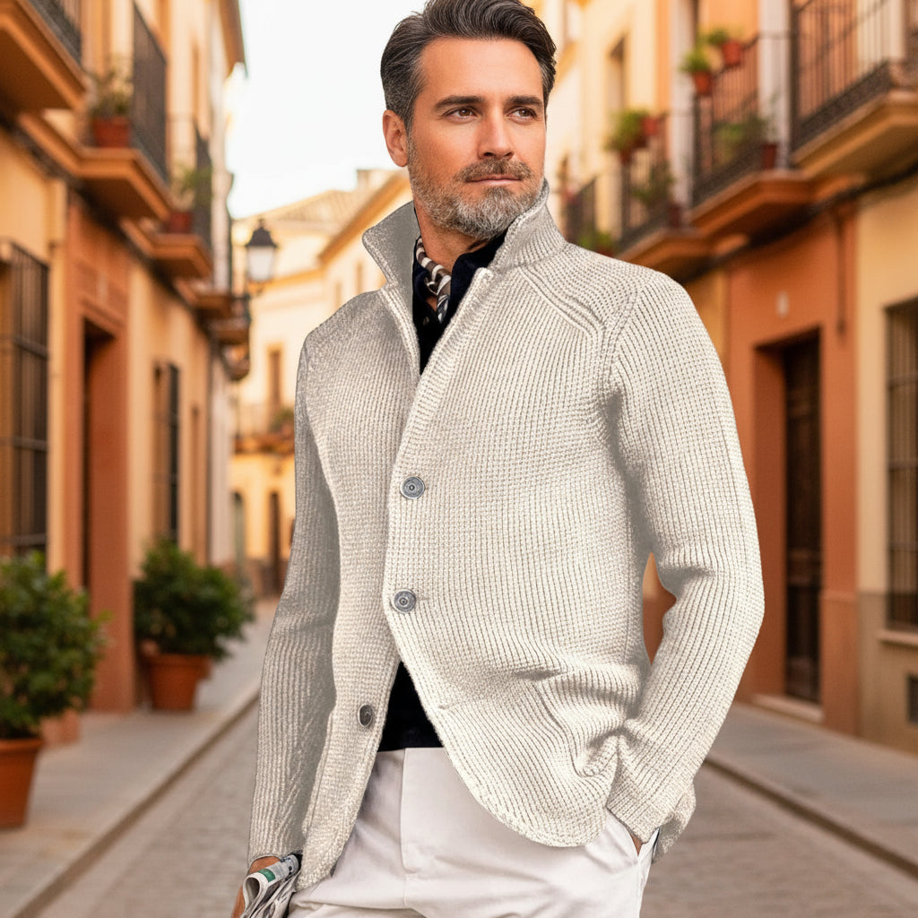 ALBA - Cárdigan de hombre | Punto suave, diseño clásico, ajuste regular 1