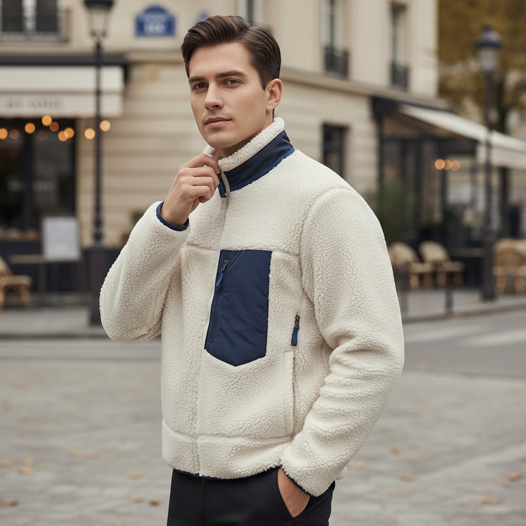 ALBA - Chaqueta Polar Hombre | Forro Polar Grueso, Resistente al Viento 4