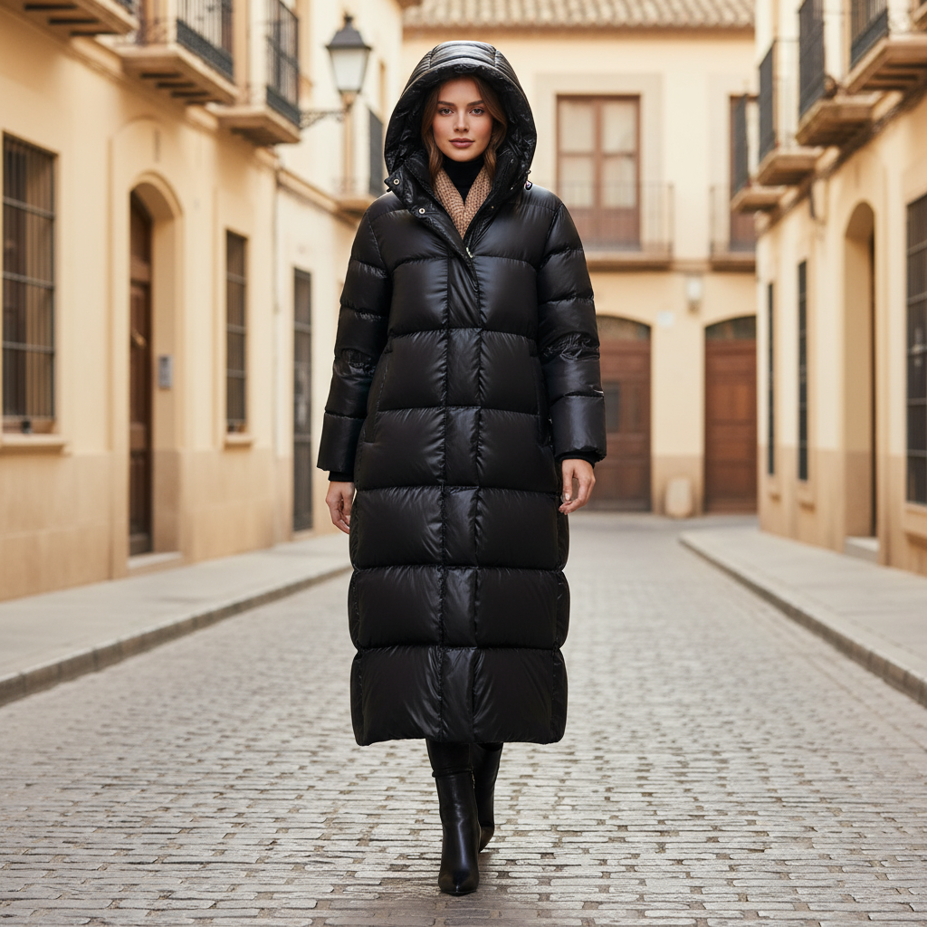 ALBA - Chaqueta acolchada de mujer | Largo, cálida y moderna 0