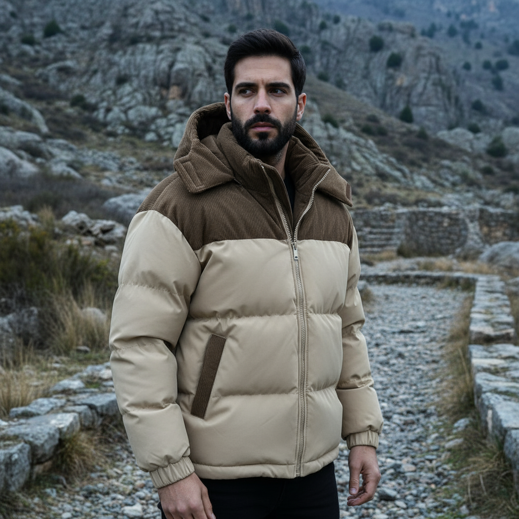 ALBA - Chaqueta de hombre | Aislante, capucha de pana 2
