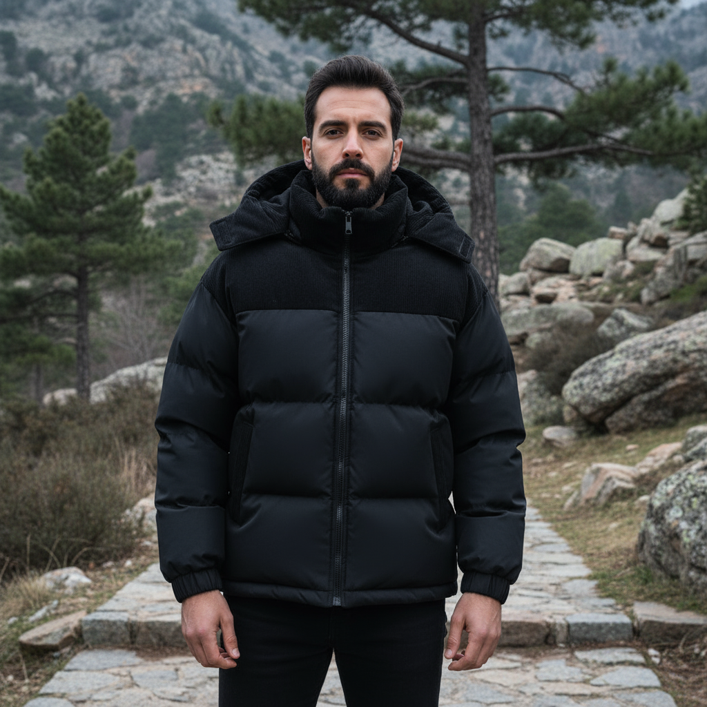 ALBA - Chaqueta de hombre | Aislante, capucha de pana 9