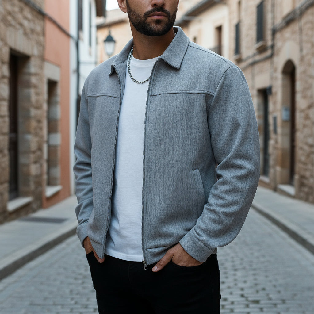ALBA - Chaqueta de hombre | Diseño minimalista, ajuste cómodo 0