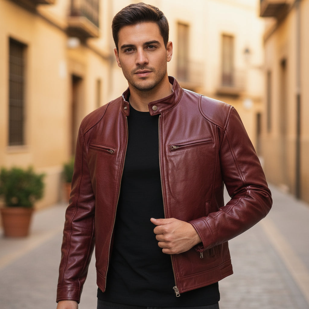 ALBA - Men’s Biker Jacket | Vegan Leather, Casual Fit, Street-Chic 2