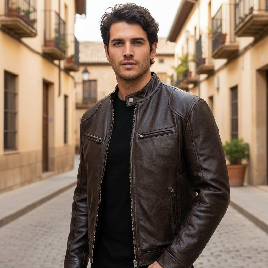 ALBA - Men’s Biker Jacket | Vegan Leather, Casual Fit, Street-Chic 4
