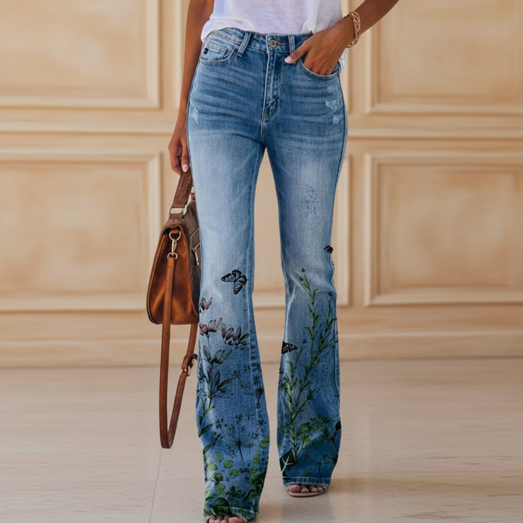 ALBA - Pantalón de mujer | Estampado vibrante, corte palazzo 1