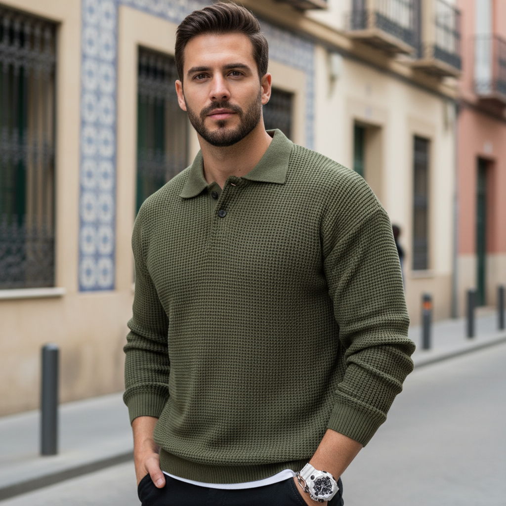 ALBA - Polo de hombre | Mezcla de algodón, estilo atemporal 1