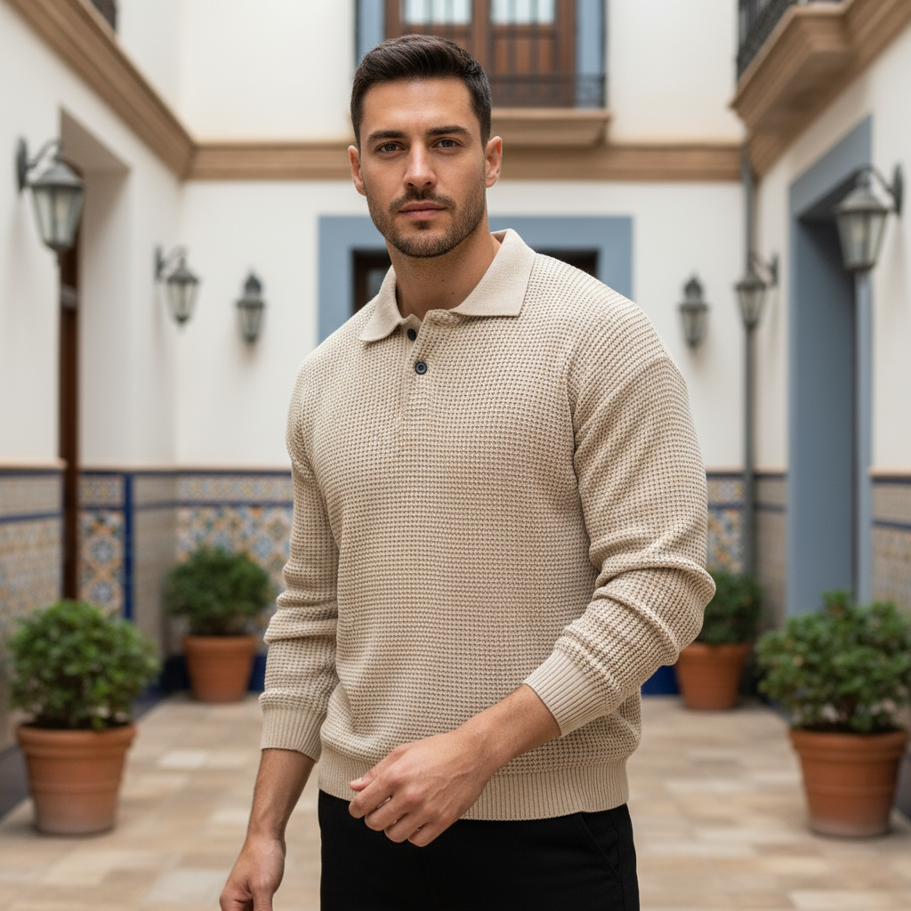 ALBA - Polo de hombre | Mezcla de algodón, estilo atemporal 3