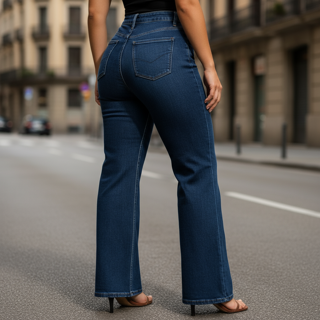 ALBA - Vaqueros de mujer | Corte BBL, tejido de mezclilla de alta calidad 3