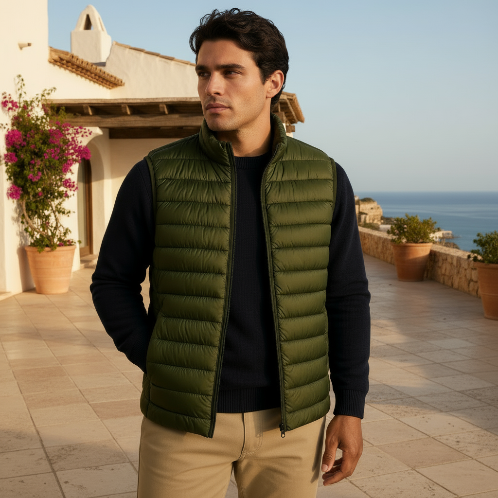 ALBA – Chaleco Hombre | Acolchado Ligero, Estilo Moderno 0