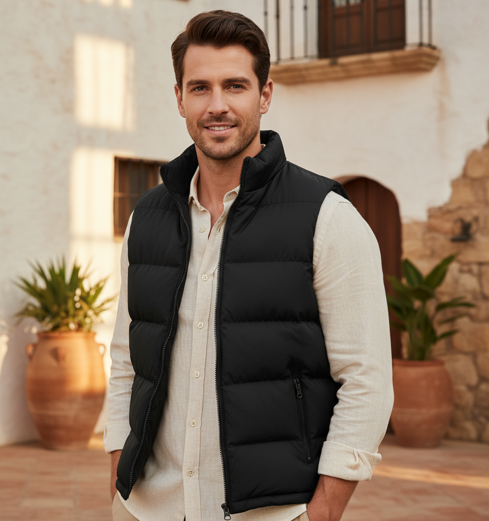 ALBA – Chaleco Hombre | Acolchado, Tejido Repelente al Agua 2