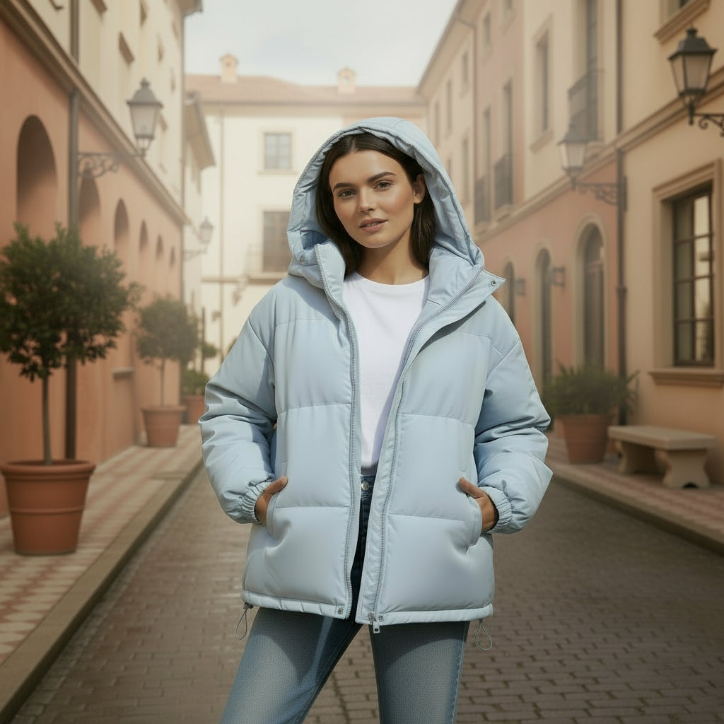 ALBA – Chaqueta de Mujer | Acolchada, Capucha, Diseño Atemporal 1