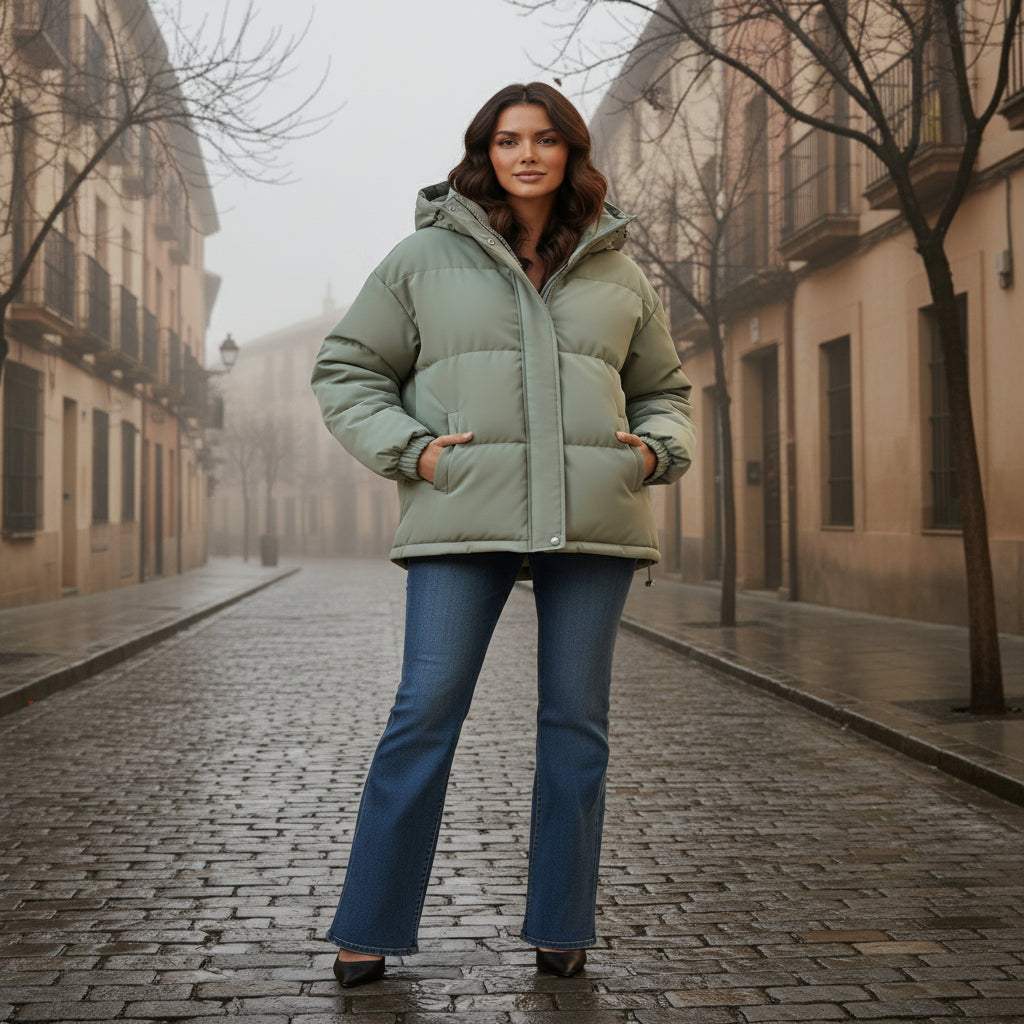 ALBA – Chaqueta de Mujer | Acolchada, Capucha, Diseño Atemporal 5