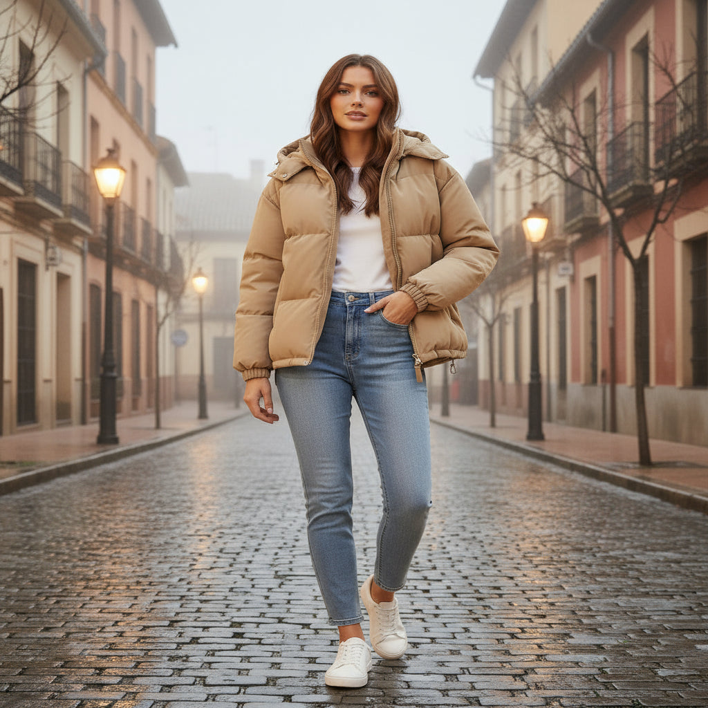 ALBA – Chaqueta de Mujer | Acolchada, Capucha, Diseño Atemporal 6