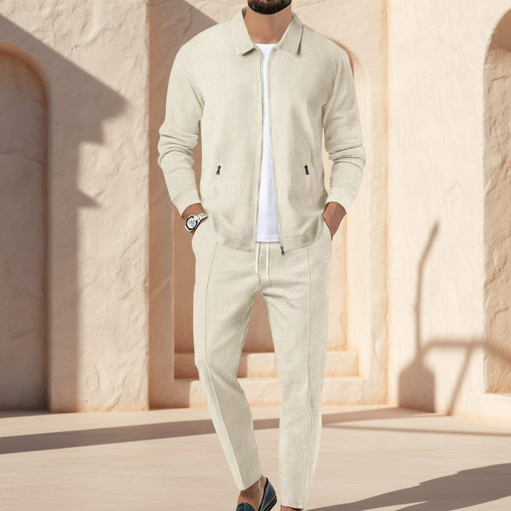 ALBA – Conjunto Deportivo Hombre | Textura Waffle, Ajuste Cómodo 0