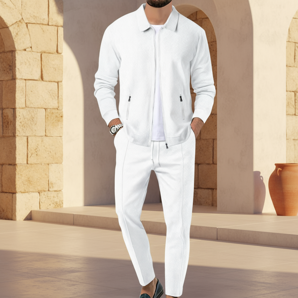 ALBA – Conjunto Deportivo Hombre | Textura Waffle, Ajuste Cómodo 2