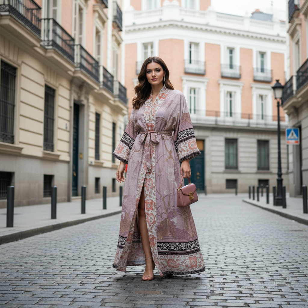 ALBA – Women’s Kimono | Floral Print, Elegant Design, Relaxed Fit 0