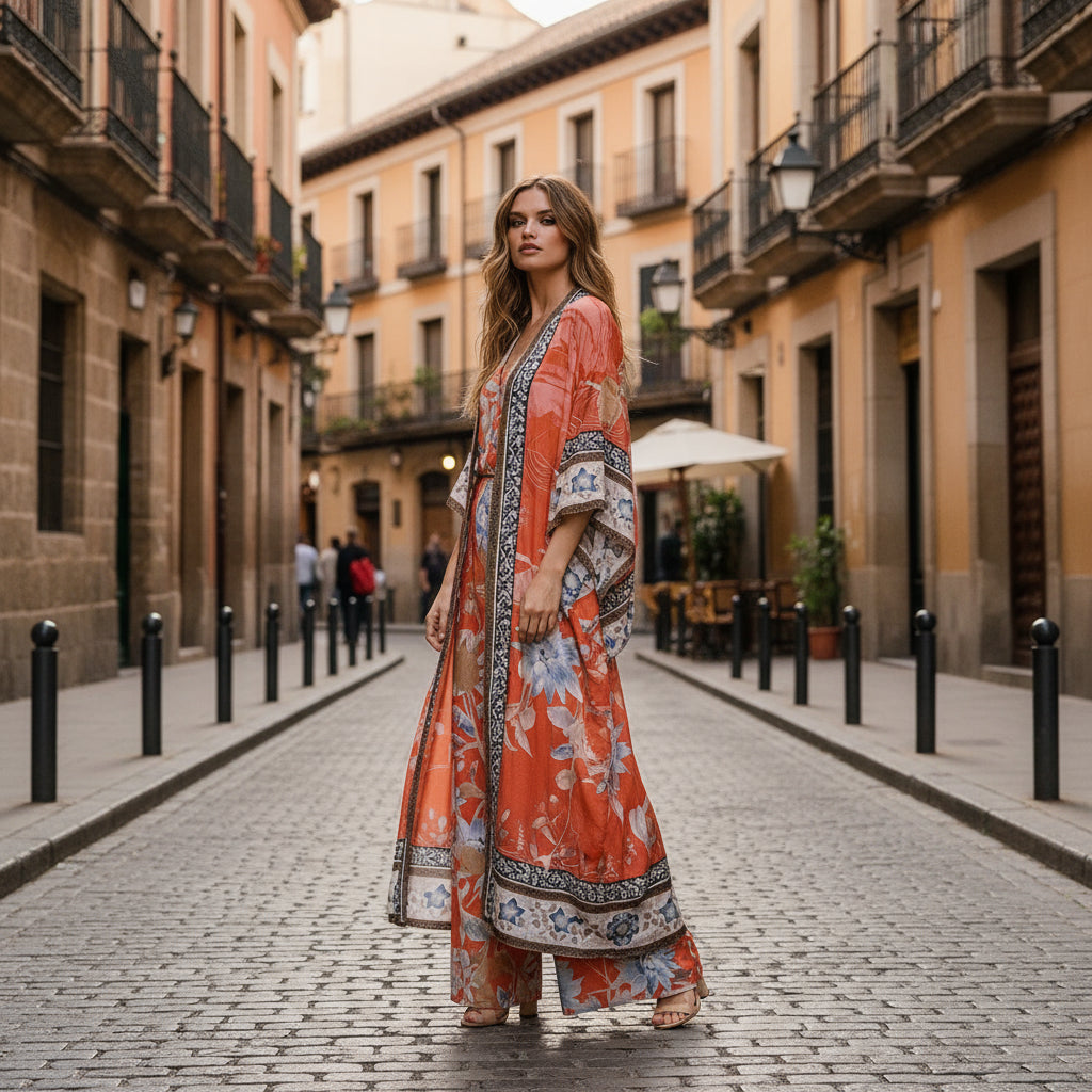 ALBA – Women’s Kimono | Floral Print, Elegant Design, Relaxed Fit 1