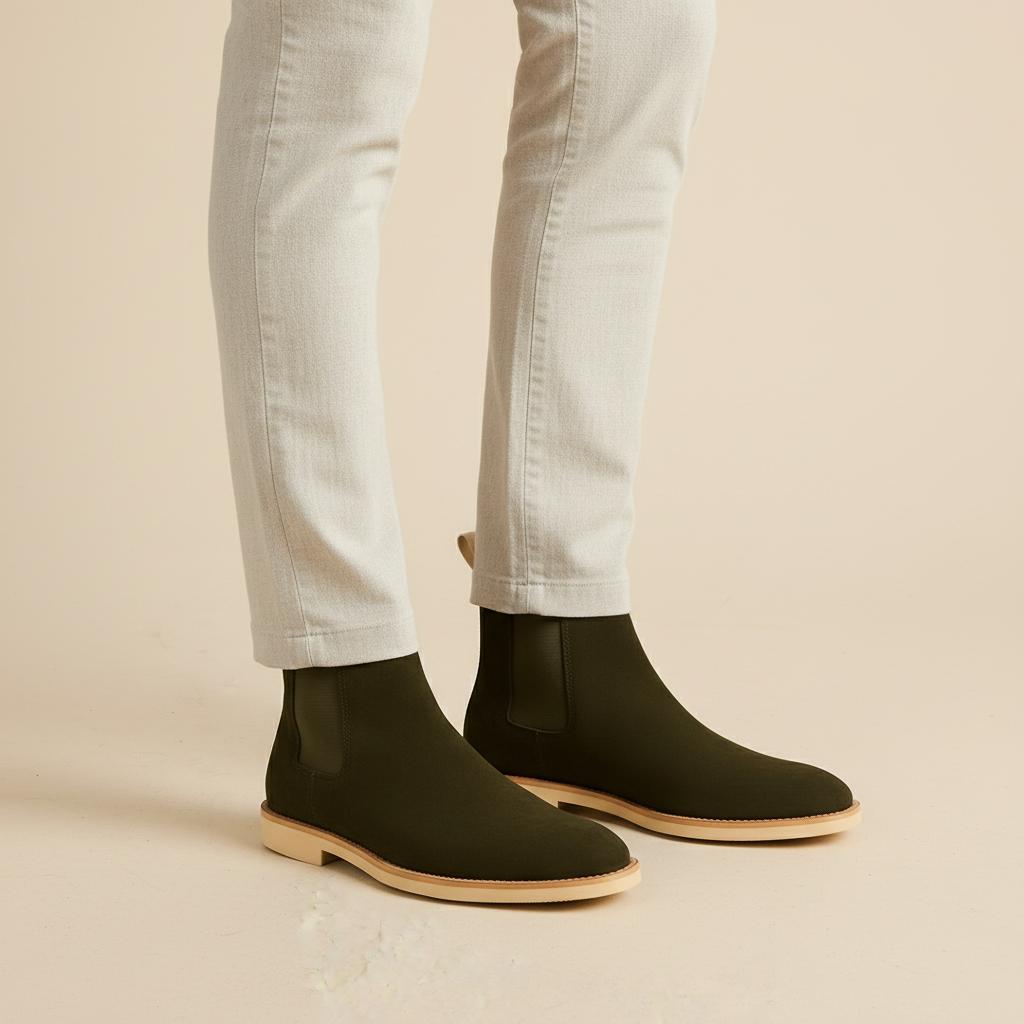 ALBA - Botas de hombre | Gamuza, diseño Chelsea elegante 3