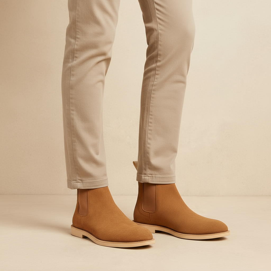 ALBA - Botas de hombre | Gamuza, diseño Chelsea elegante 4