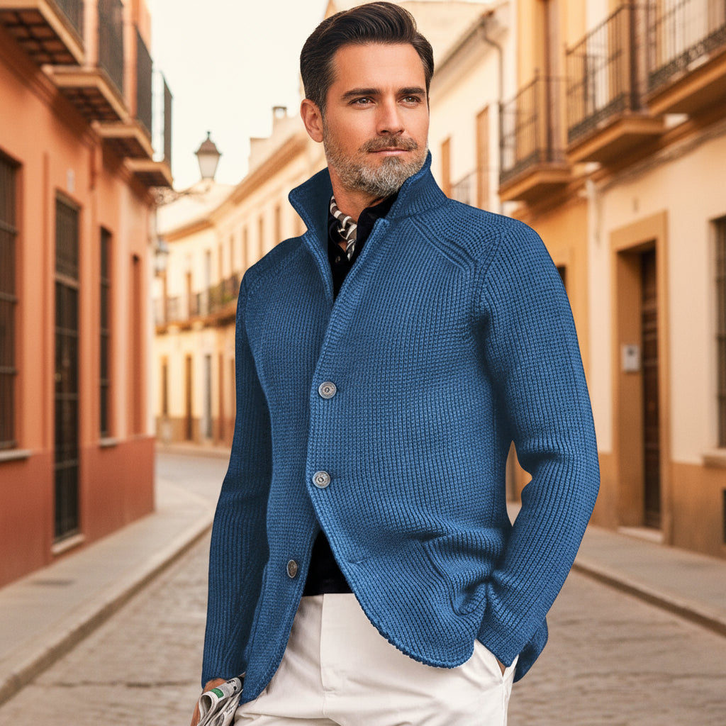 ALBA - Cárdigan de hombre | Punto suave, diseño clásico, ajuste regular 4