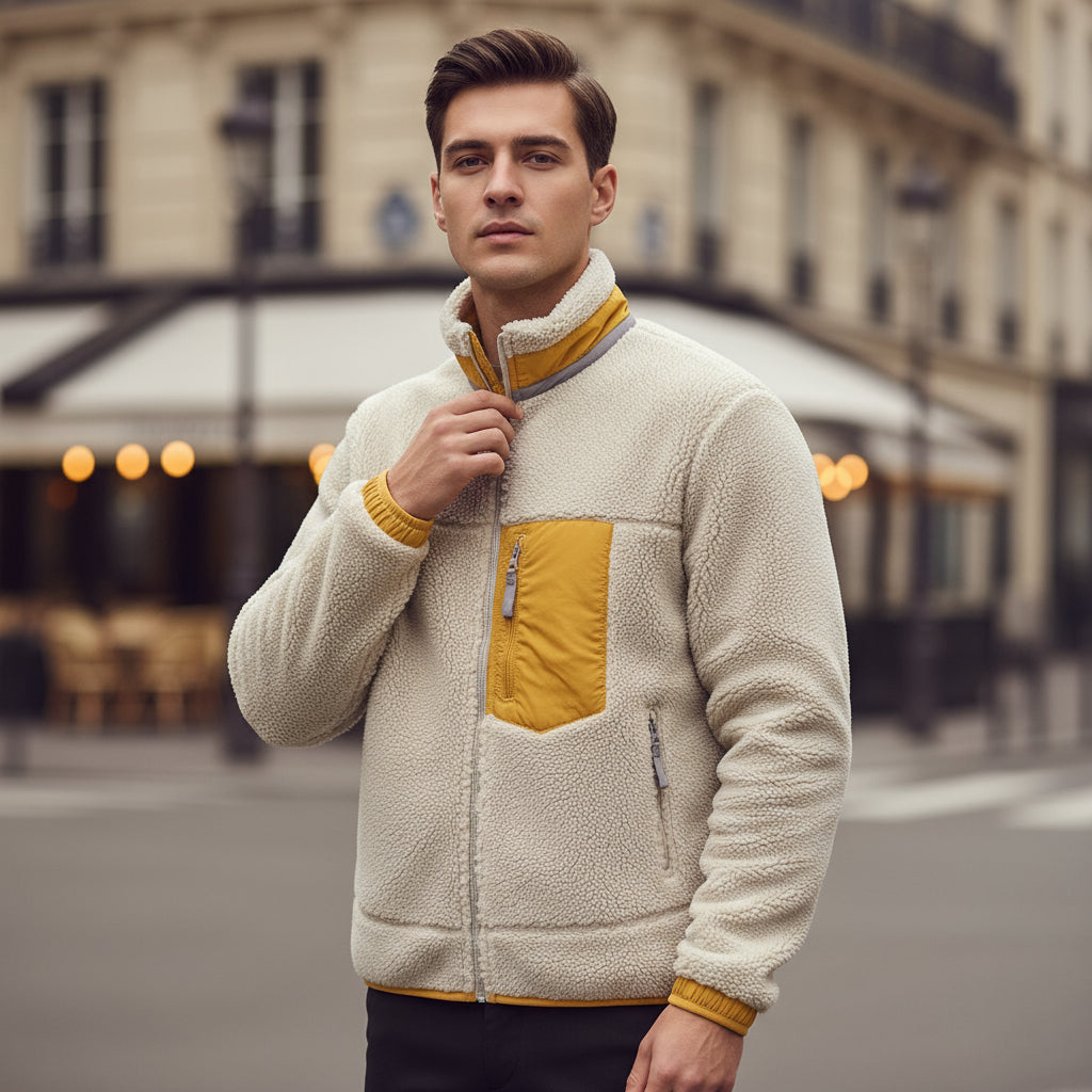 ALBA - Chaqueta Polar Hombre | Forro Polar Grueso, Resistente al Viento 5