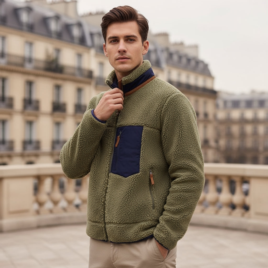 ALBA - Chaqueta Polar Hombre | Forro Polar Grueso, Resistente al Viento 6