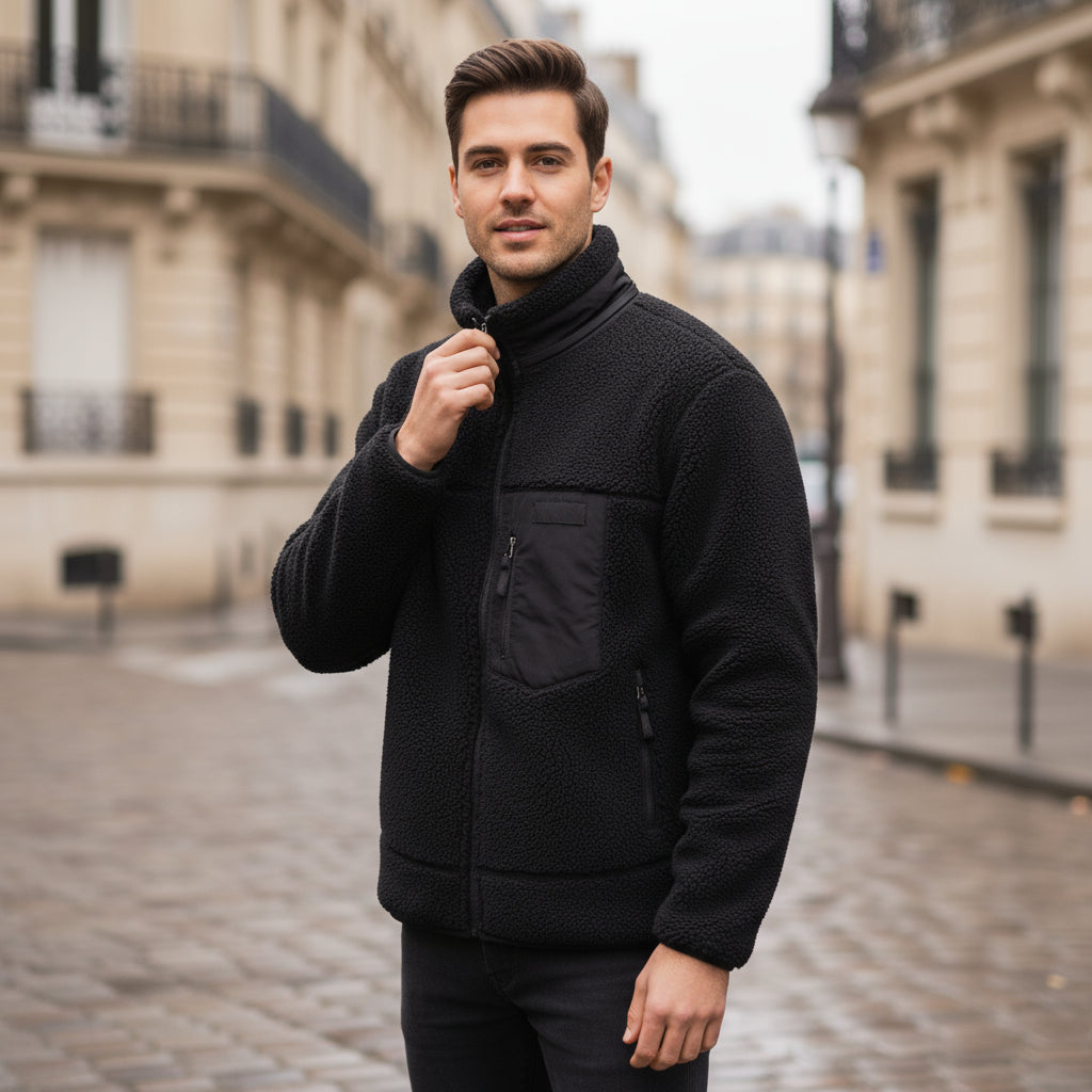 ALBA - Chaqueta Polar Hombre | Forro Polar Grueso, Resistente al Viento 7