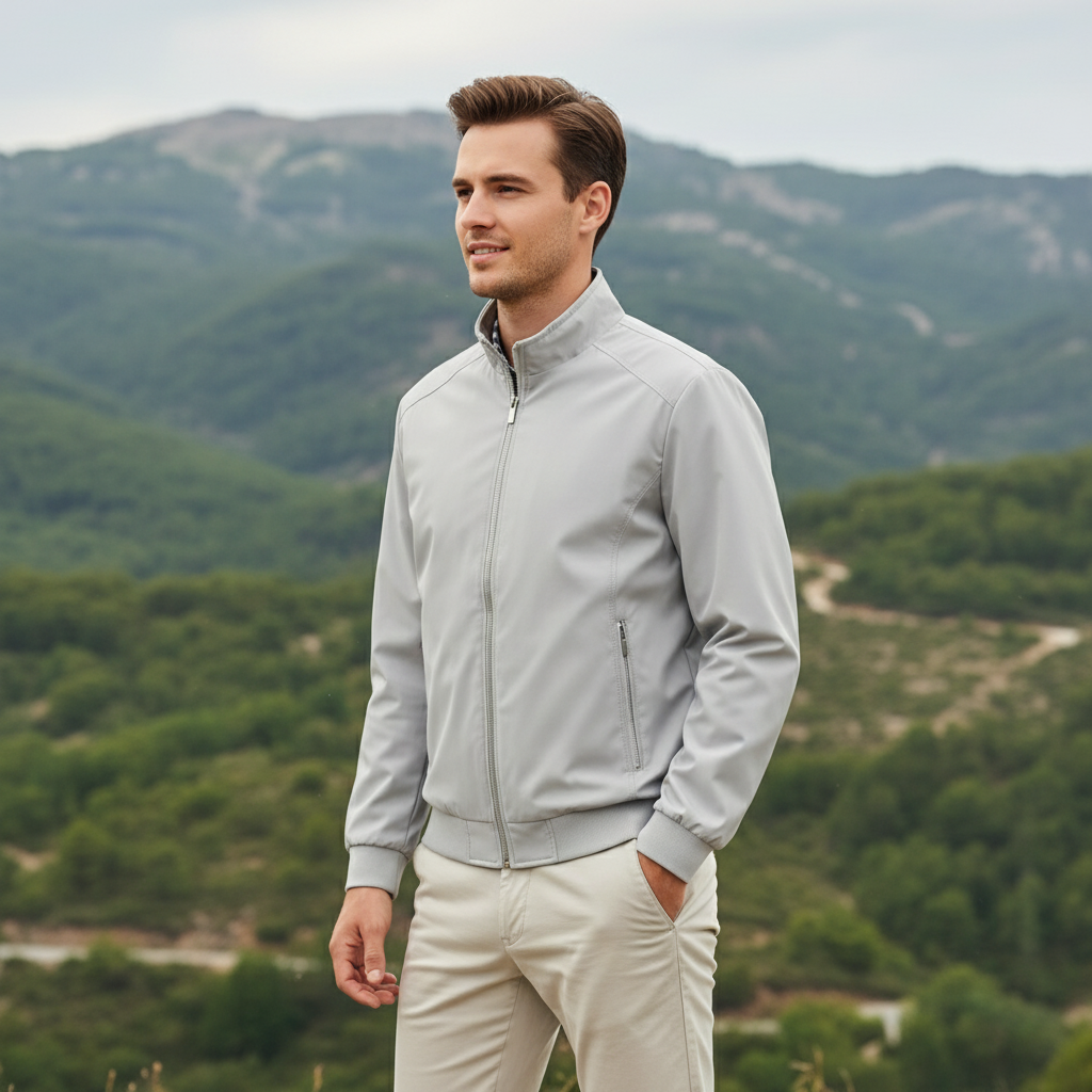 ALBA - Chaqueta de Hombre | Cortavientos Ligera, Ajuste Moderno 5