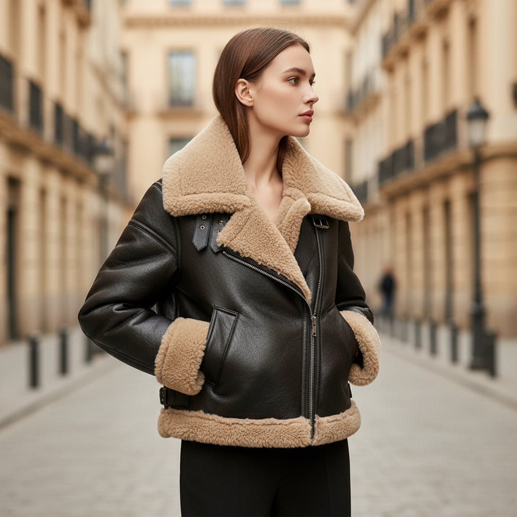 ALBA - Chaqueta de mujer | Doble cara, estilo moderno y cálido 0