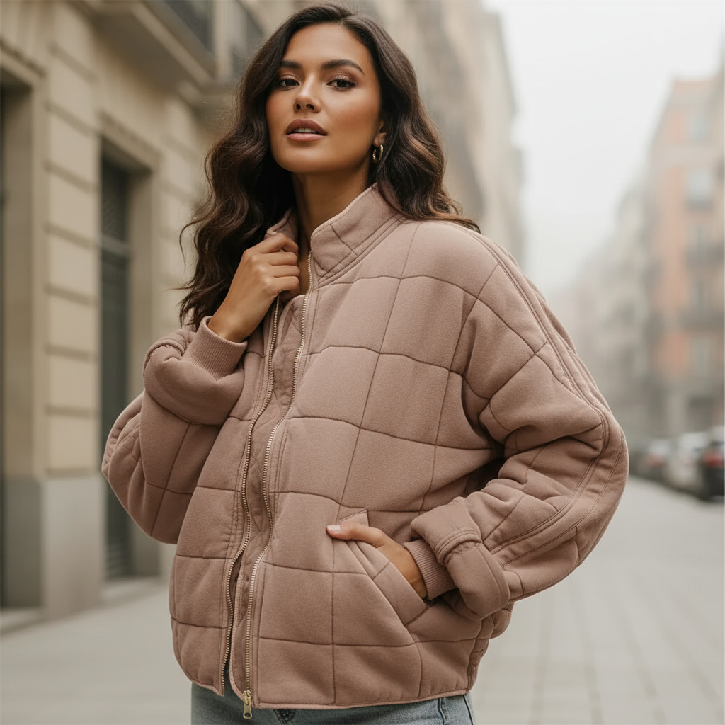 ALBA - Chaqueta de mujer | Poliéster, ajuste extragrande, estilo moderno 12