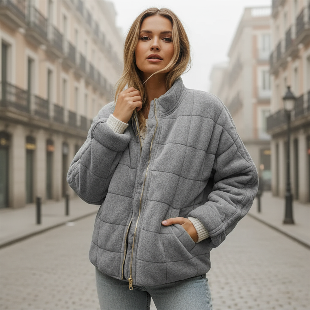 ALBA - Chaqueta de mujer | Poliéster, ajuste extragrande, estilo moderno 13