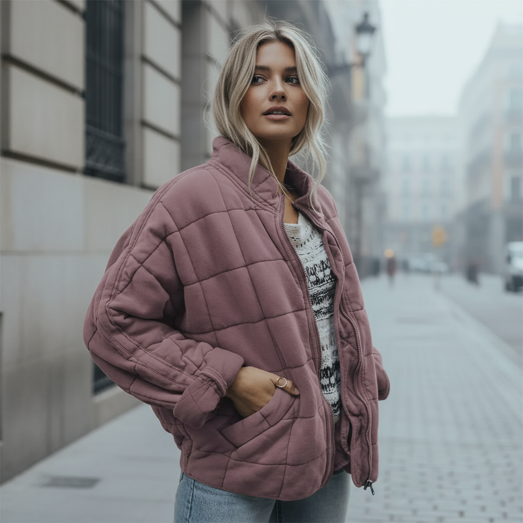 ALBA - Chaqueta de mujer | Poliéster, ajuste extragrande, estilo moderno 15