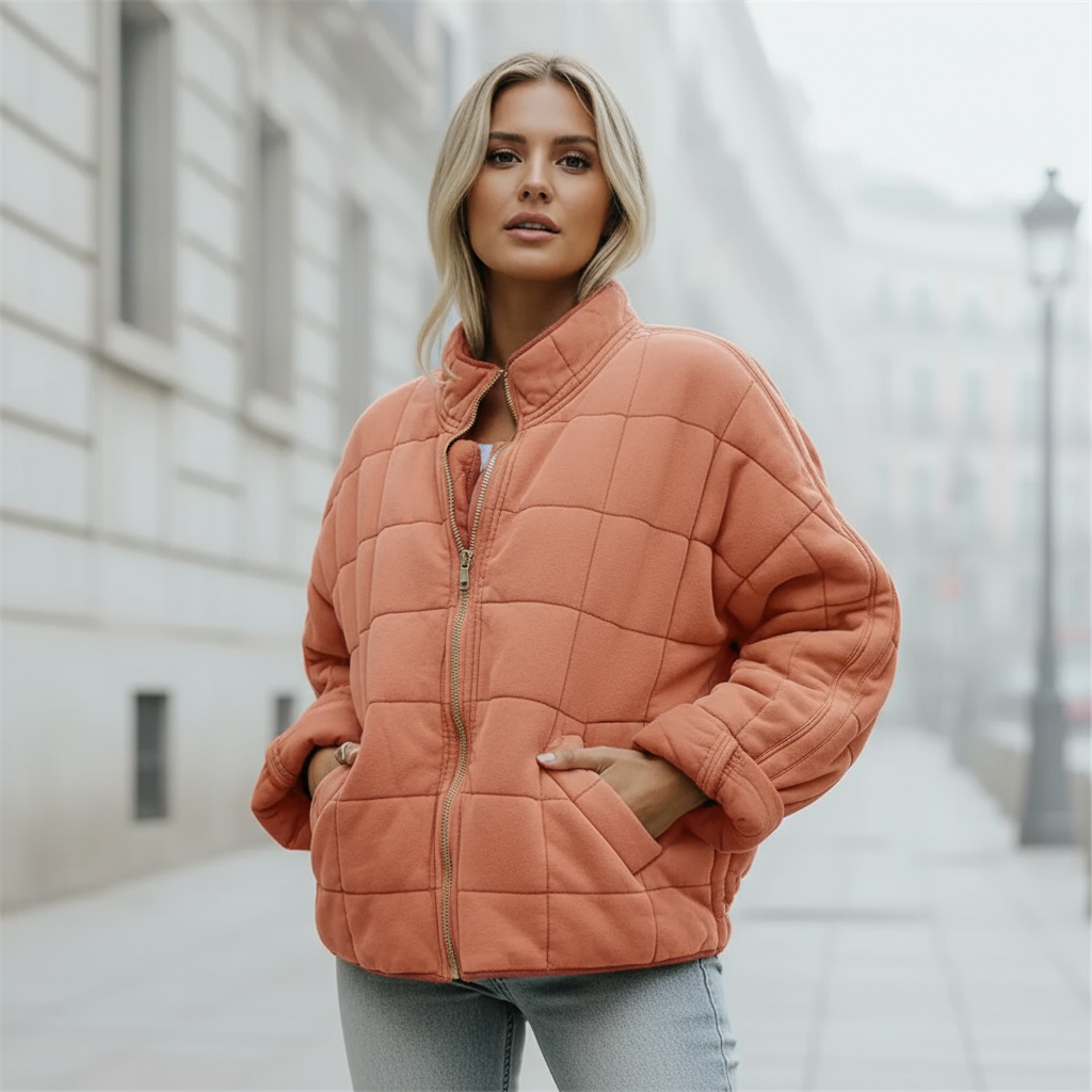 ALBA - Chaqueta de mujer | Poliéster, ajuste extragrande, estilo moderno 16