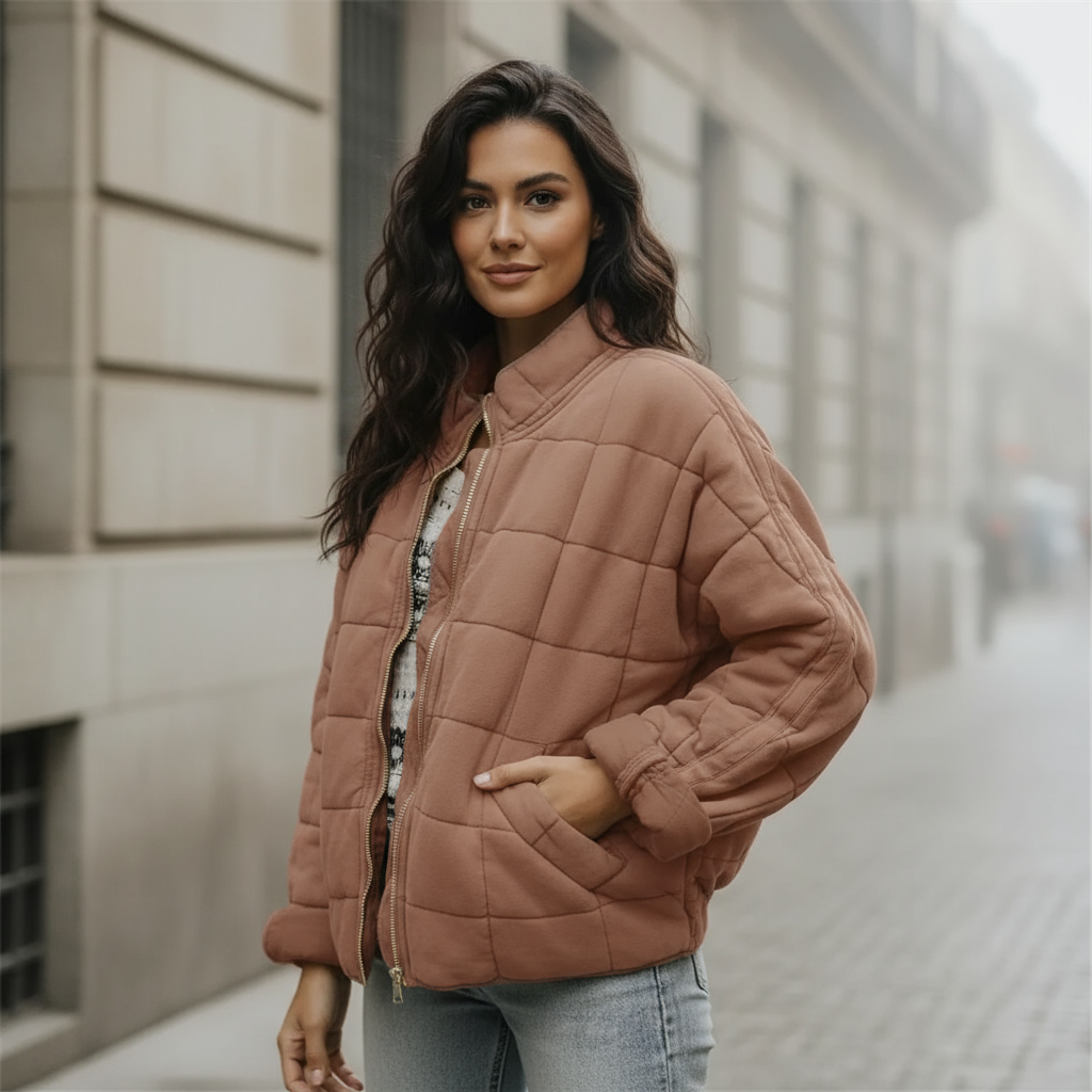 ALBA - Chaqueta de mujer | Poliéster, ajuste extragrande, estilo moderno 8