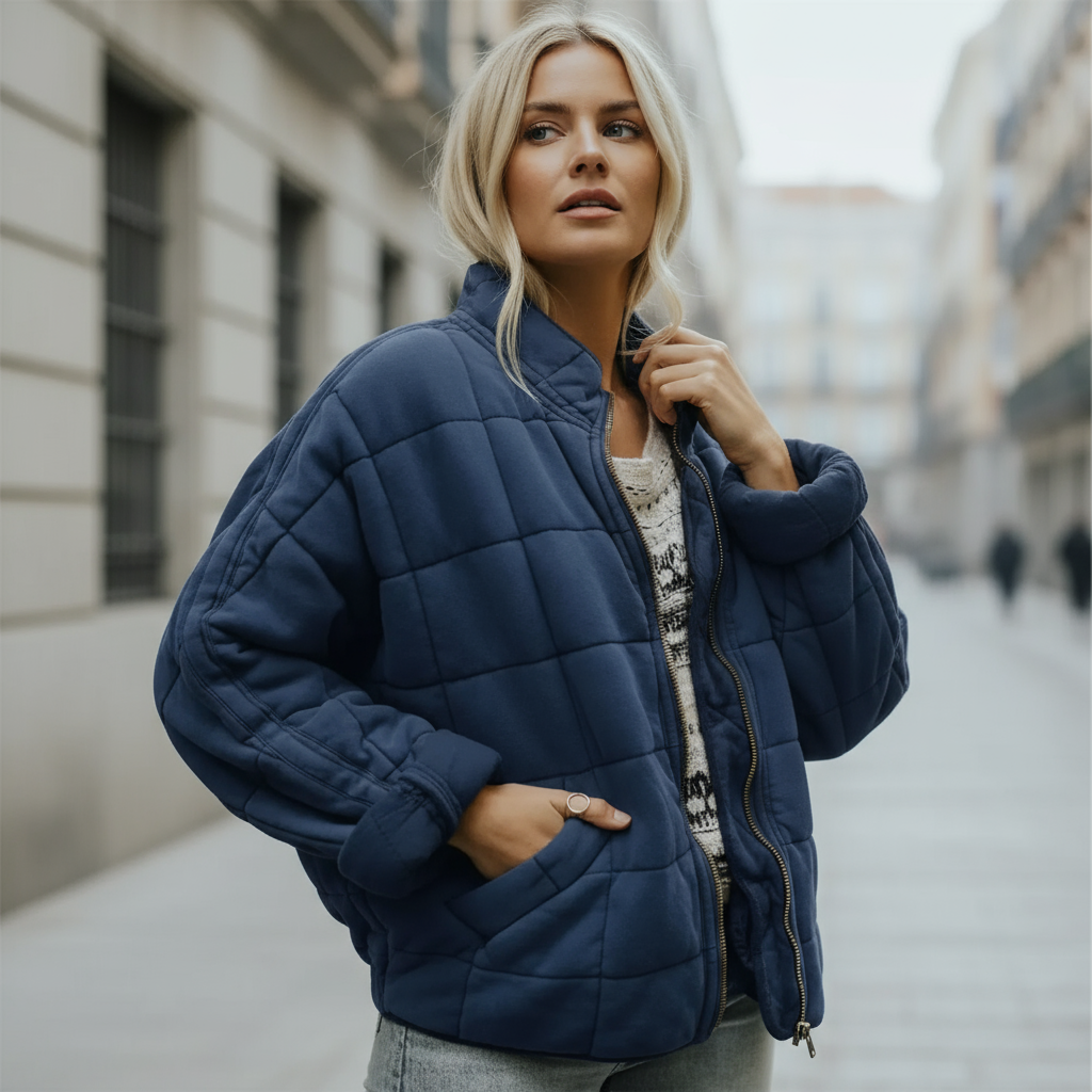 ALBA - Chaqueta de mujer | Poliéster, ajuste extragrande, estilo moderno 9