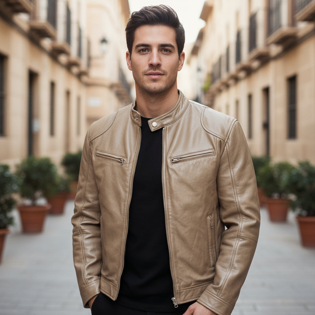 ALBA - Men’s Biker Jacket | Vegan Leather, Casual Fit, Street-Chic 6