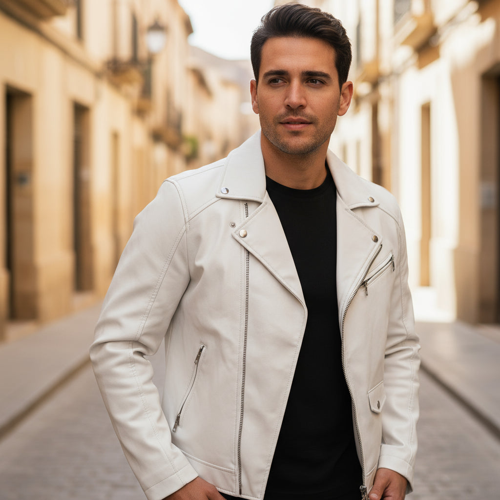 ALBA - Men’s Biker Jacket | Vegan Leather, Casual Fit, Street-Chic 8