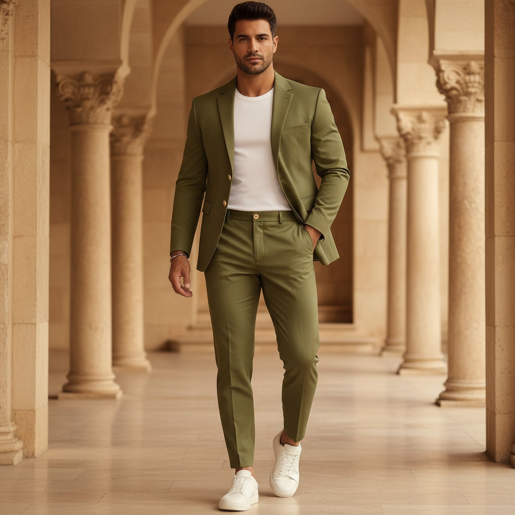 ALBA - Men’s Suit Set | Classic Blazer, Comfortable Fit 0