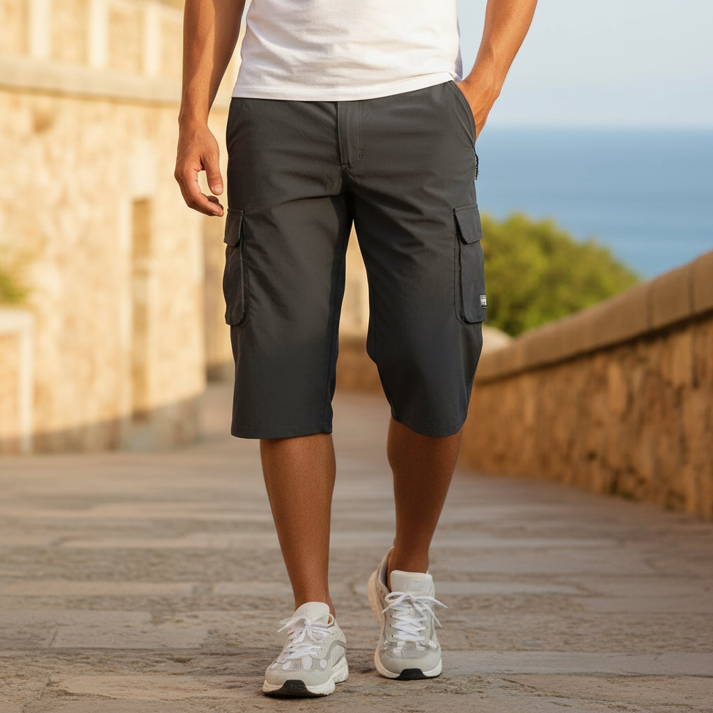 ALBA - Pantalones Cortos Hombre | Tejido De Secado Rápido, Diseño Funcional 2