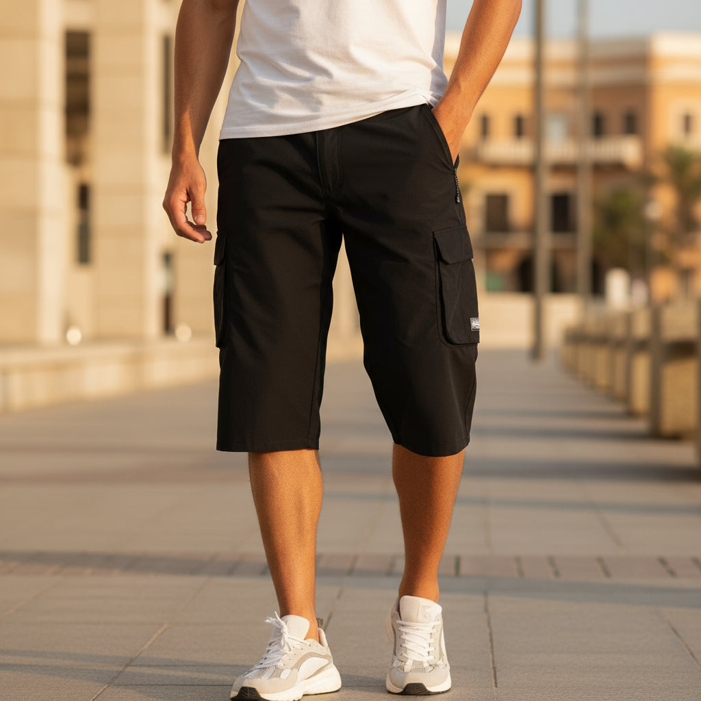 ALBA - Pantalones Cortos Hombre | Tejido De Secado Rápido, Diseño Funcional 3