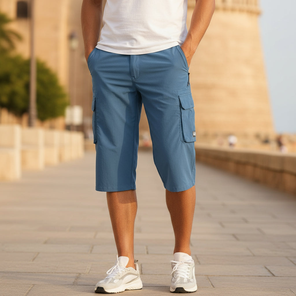 ALBA - Pantalones Cortos Hombre | Tejido De Secado Rápido, Diseño Funcional 6