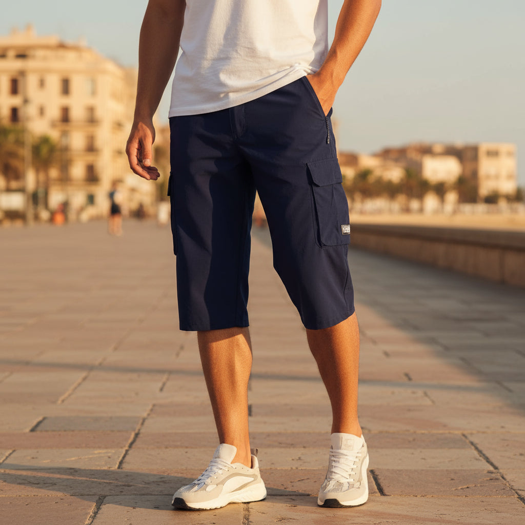 ALBA - Pantalones Cortos Hombre | Tejido De Secado Rápido, Diseño Funcional 7