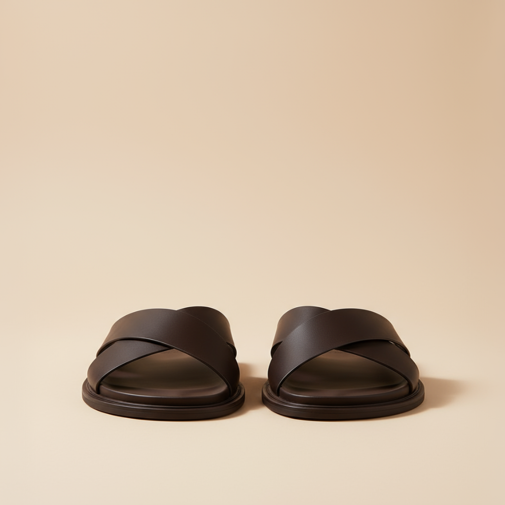 ALBA - Sandalias Hombre | Cuero Genuino, Diseño Cruzado 3