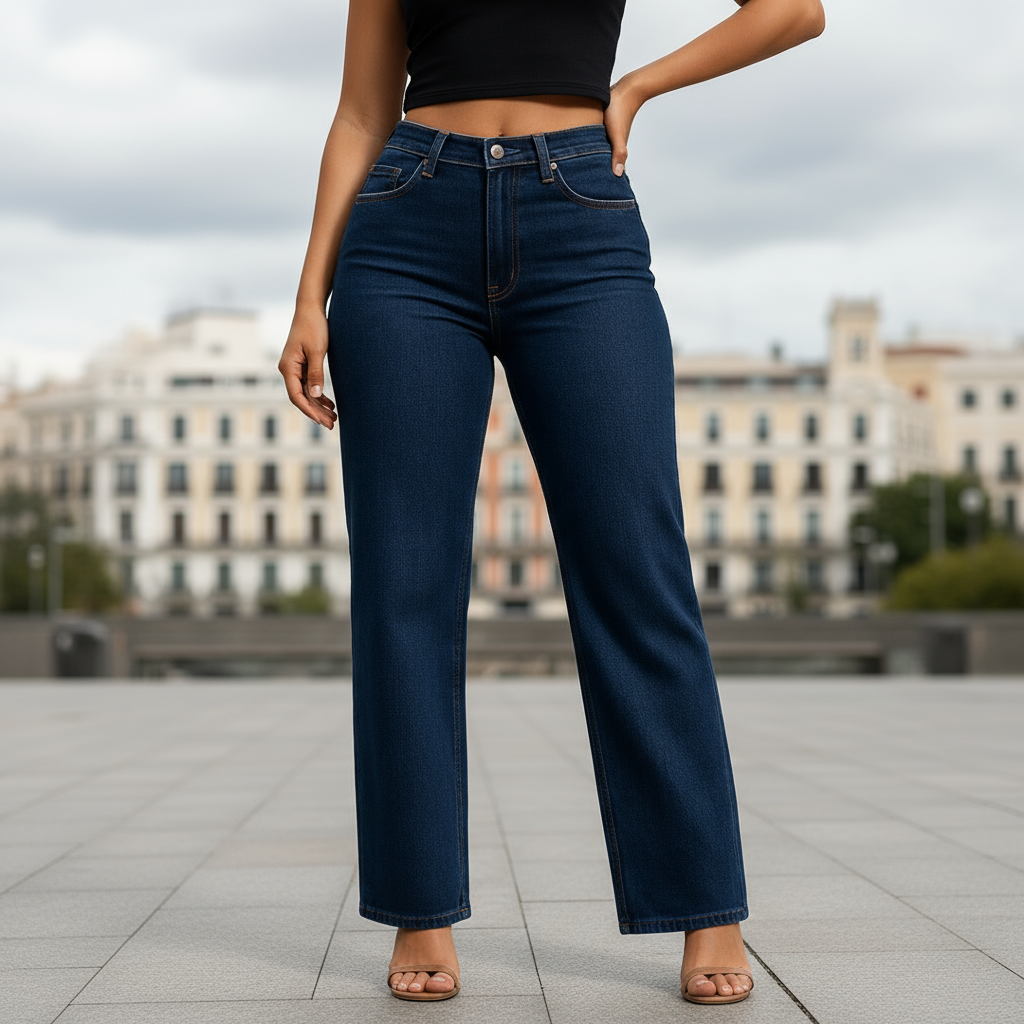 ALBA - Vaqueros de mujer | Corte BBL, tejido de mezclilla de alta calidad 4