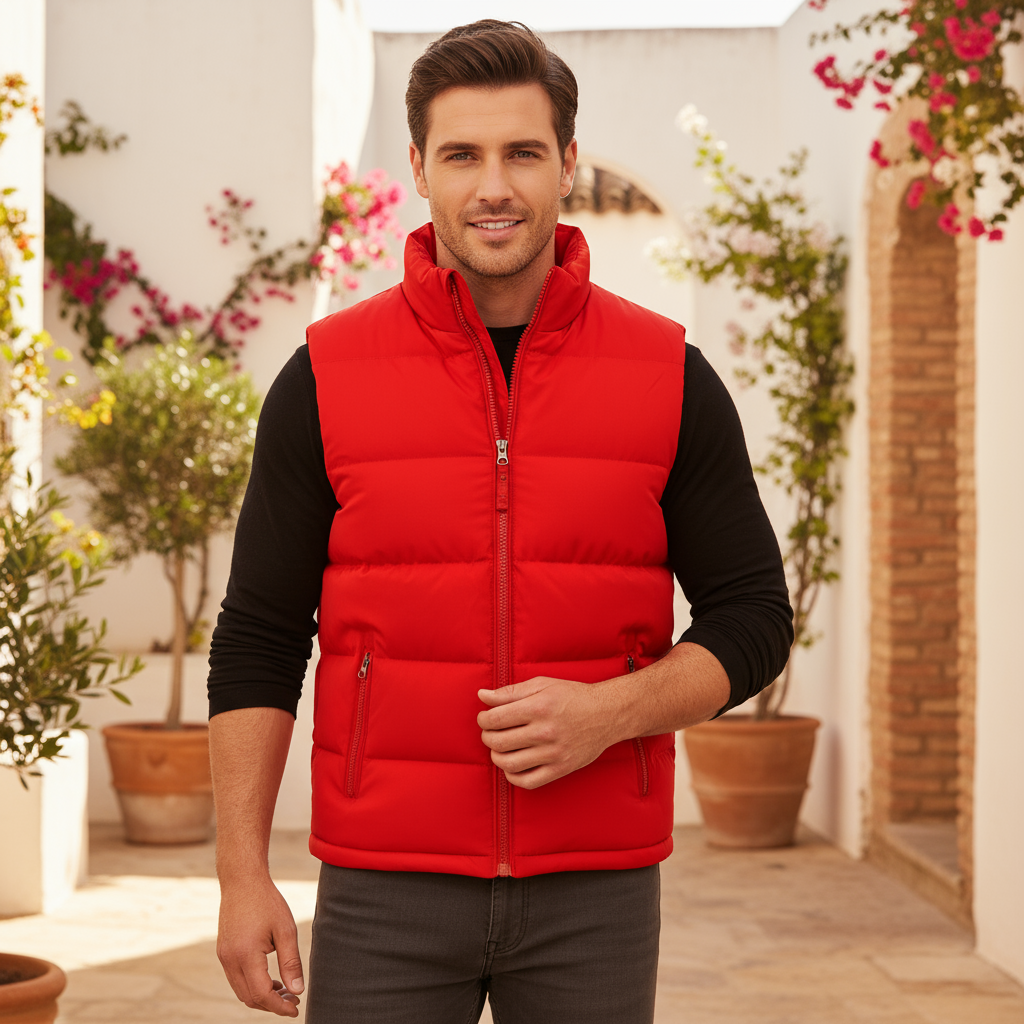 ALBA – Chaleco Hombre | Acolchado, Tejido Repelente al Agua 5