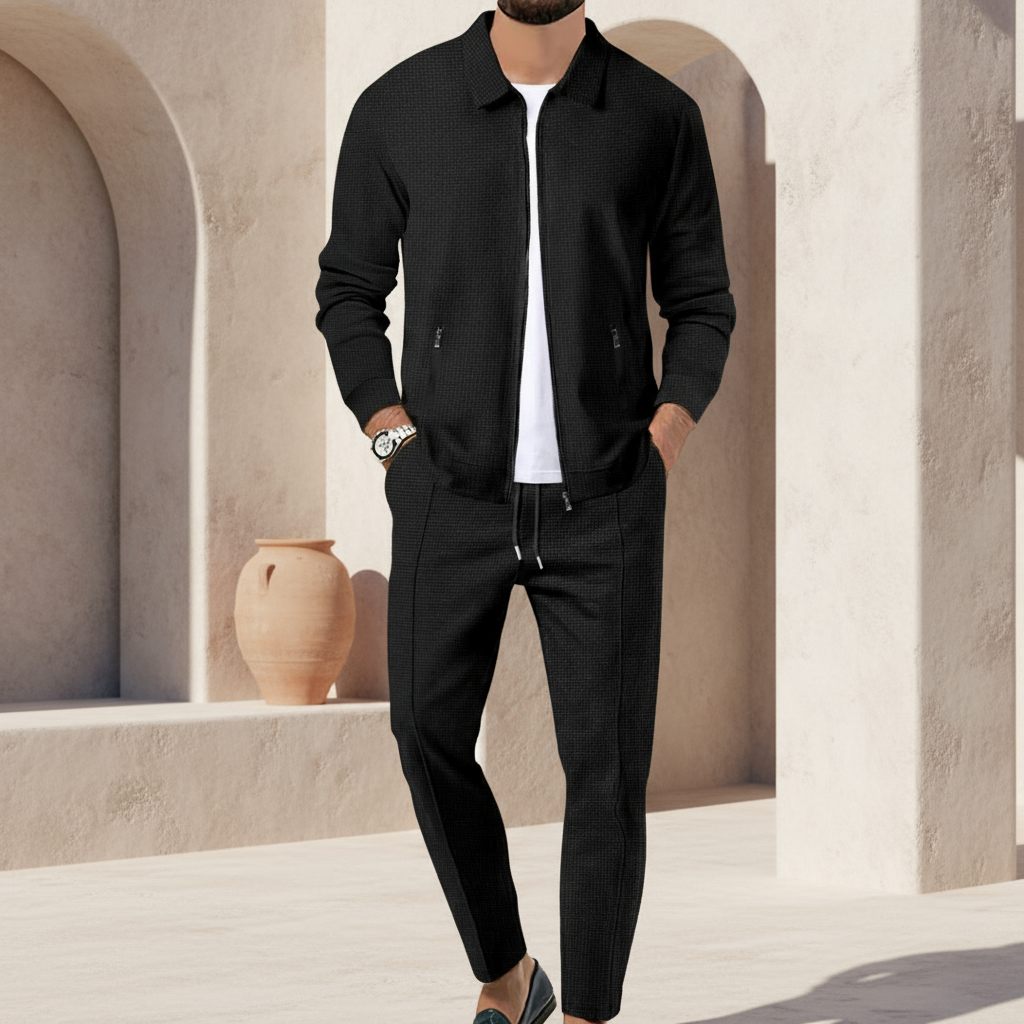 ALBA – Conjunto Deportivo Hombre | Textura Waffle, Ajuste Cómodo 3