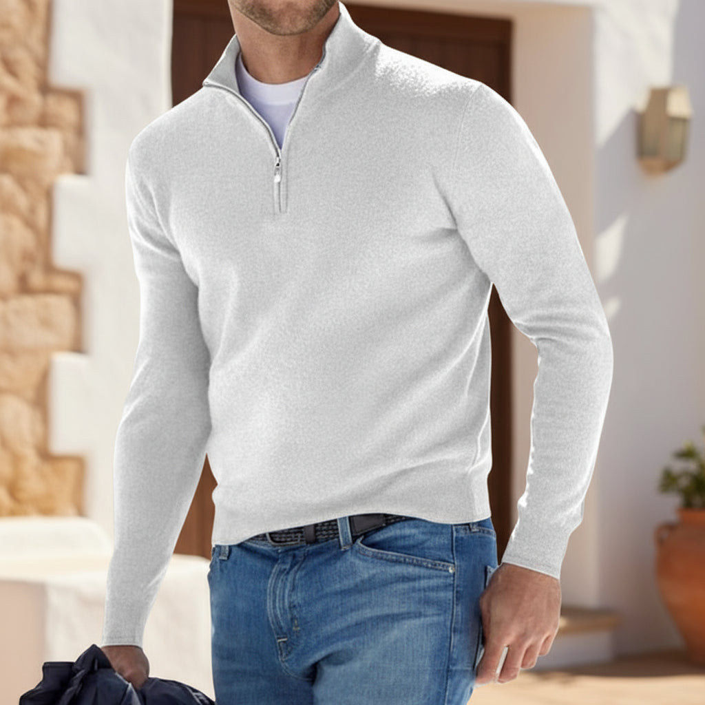 ALBA – Men’s Sweater | Soft Cotton Blend, V-Neck, Regular Fit 5