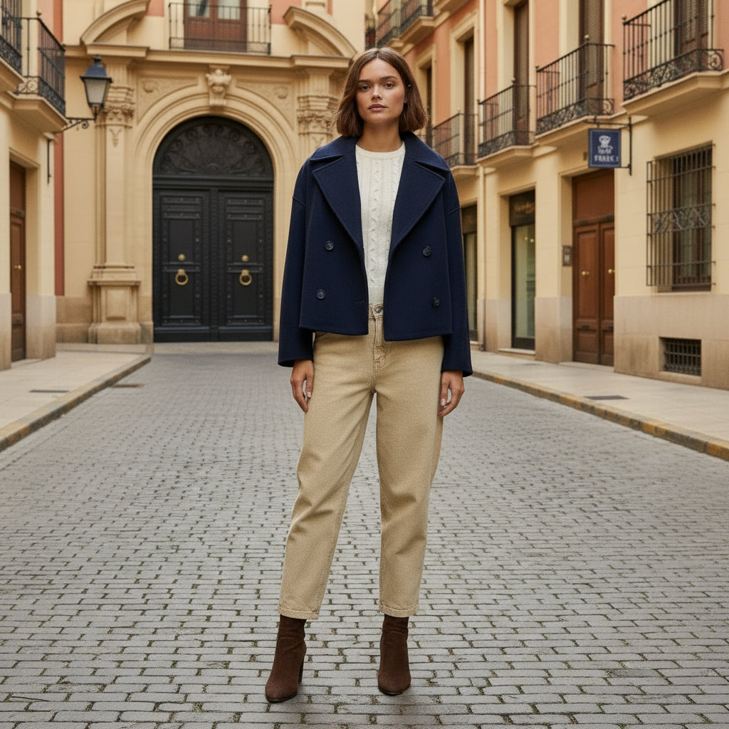 ALBA – Women’s Blazer | Cropped Double-Breasted Design, Modern Fit 5