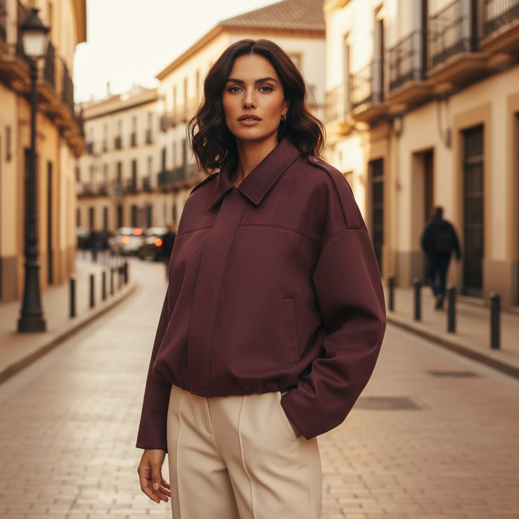 ALBA – Women’s Chaqueta | Suede Look, Relaxed Fit | Ideal Para Entretiempo 8